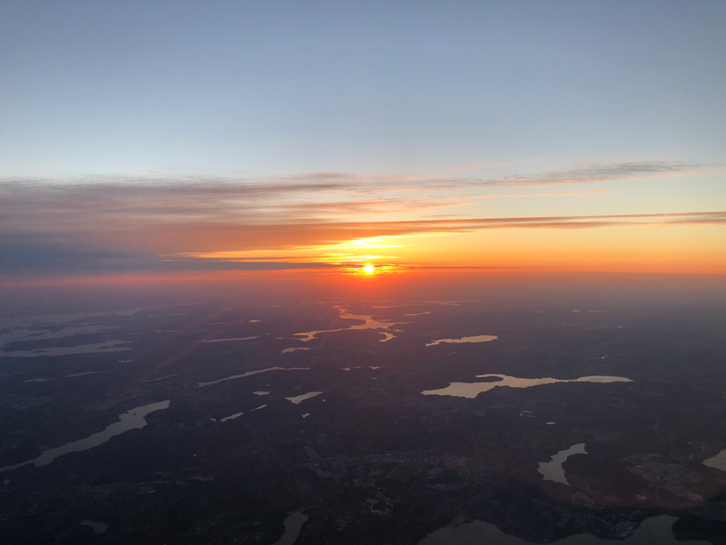 Sunset over Sweden while on the way to Stockholm-Arlanda.